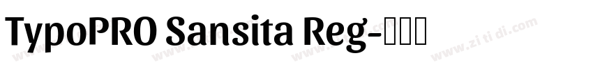 TypoPRO Sansita Reg字体转换